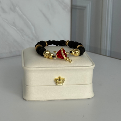 Pulsera Sagrado Corazón | Baño en Oro 18K + Caja de Lujo Gratis!