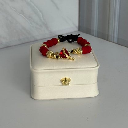 Pulsera Sagrado Corazón | Baño en Oro 18K + Caja de Lujo Gratis!